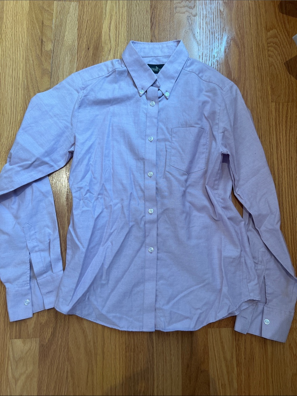 Vintage Boundary Waters Button-Down Dress Shirt in Light Lavender youth 12